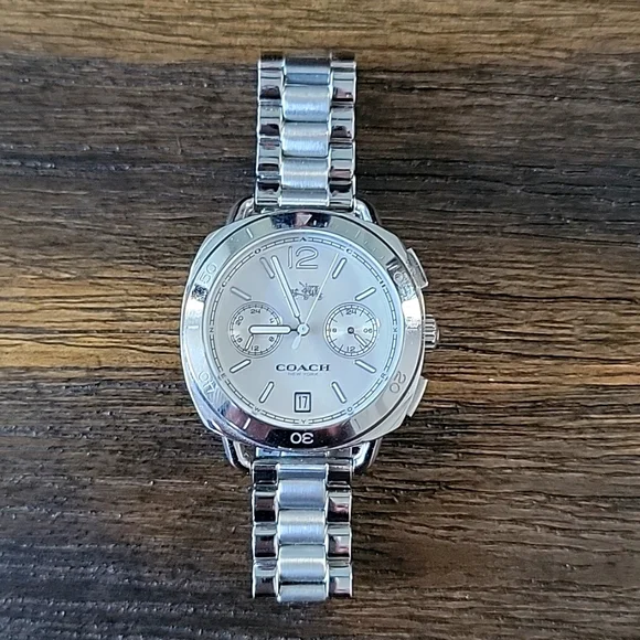 Coach Tatum Stainless Steel Sunray Dial Bracelet Watch Hands on with the Coach (14502950) - YouTube main image 3